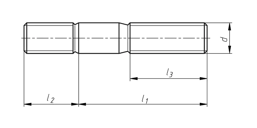 Шпилька М6 DIN 835 стальная 5.8 без покрытия