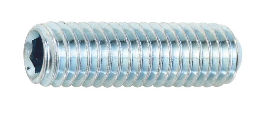 Винт М10 DIN 916 стальной 45 Н цинк