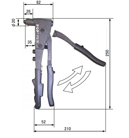 ЗАКЛЕПОЧНИК POP Emhart PS15