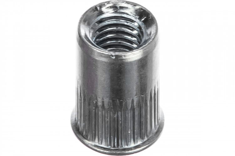 Заклепки резьбовые MESSER с насечкой М6 (сталь, уменьшенный борт, 50 шт)