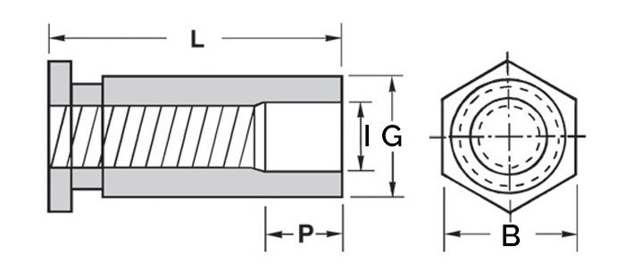Втулка запрессовочная М4х4 SOS нержавеющая сталь