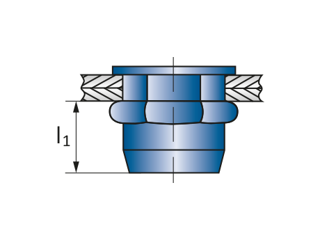 Заклепка М3 нержавеющая A2 полушестигранная стандартный бортик