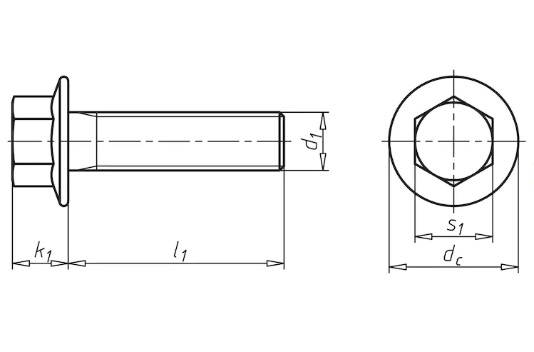 Болт М6 DIN 6921 стальной 10.9 цинк