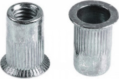 Заклепки резьбовые с насечками КРЕП-КОМП М8 потайной борт (покрытие - белый цинк, 350 шт)