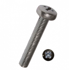 Винт М2.5 DIN 7985 PZ нержавеющая сталь А2