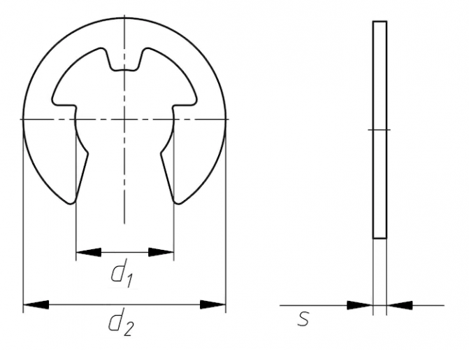 Шайба D7 DIN 6799 пружинная сталь без покрытия