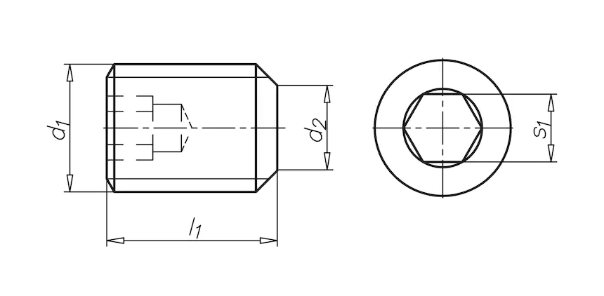 Винт М2 DIN 913 нержавеющая сталь А1/А2