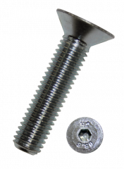 Винт М5 DIN 7991 стальной 10.9 цинк