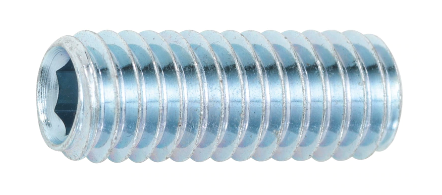 Винт М10 DIN 913 стальной 45 Н цинк