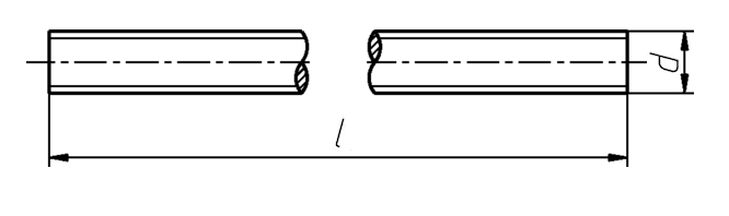 Шпилька М24 DIN 975 стальная 4.8 цинк угол резьбы 45°