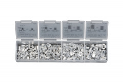 Набор резьбовых заклепок стальных КОБАЛЬТ стандартный борт М6, М8, М10, М12