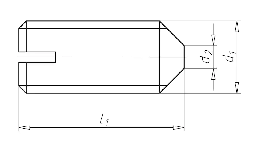 Винт М6 DIN 553 стальной 14 Н без покрытия