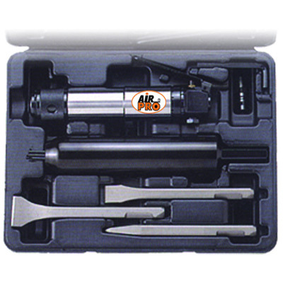 Молоток игольчатый пневматический прямого типа AIRPRO SA7301K с комплектом зубил