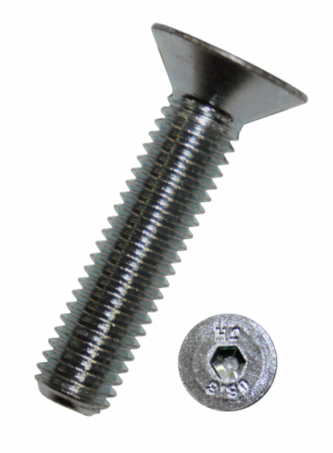 Винт М16 DIN 7991 стальной 8.8 цинк