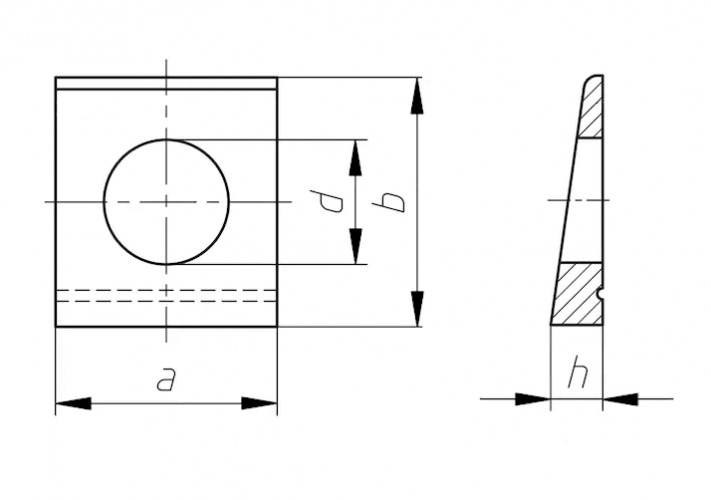 Шайба М10 DIN 435 стальная цинк
