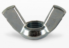 Гайка М6 DIN 315 стальная цинк (американский тип)