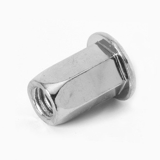 Заклепка шестигранная стандартный бортик М6