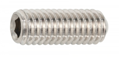 Винт М8 DIN 916 нержавеющая сталь А1/А2